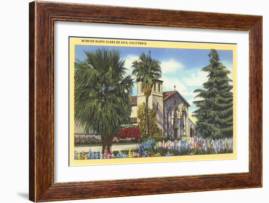 Santa Clara de Asis Mission, California-null-Framed Art Print