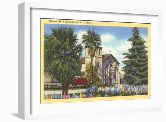 Santa Clara de Asis Mission, California-null-Framed Art Print