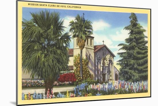 Santa Clara de Asis Mission, California-null-Mounted Art Print