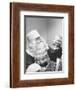 Santa Claus and 5 Year Old Demonstrating Right Way to Hold Child-Martha Holmes-Framed Photographic Print