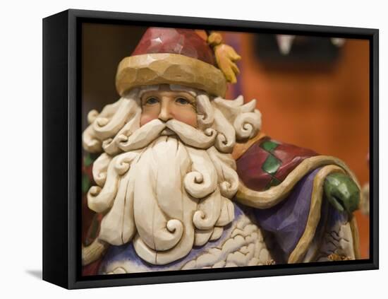 Santa Claus, Christmas Market, Cologne, Germany, Europe-Martin Child-Framed Premier Image Canvas