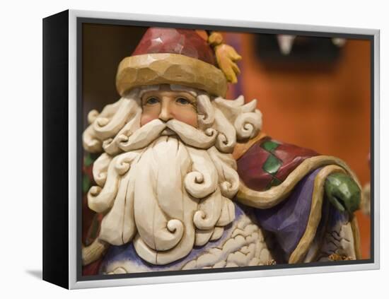 Santa Claus, Christmas Market, Cologne, Germany, Europe-Martin Child-Framed Premier Image Canvas