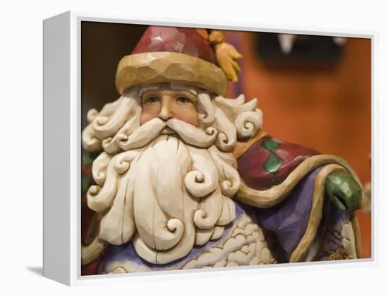 Santa Claus, Christmas Market, Cologne, Germany, Europe-Martin Child-Framed Premier Image Canvas