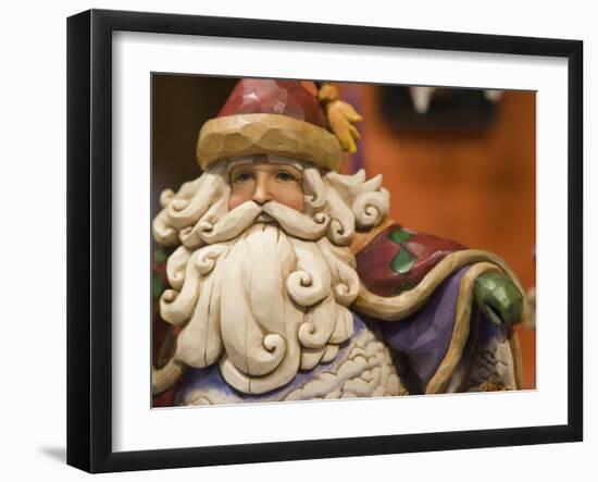 Santa Claus, Christmas Market, Cologne, Germany, Europe-Martin Child-Framed Photographic Print