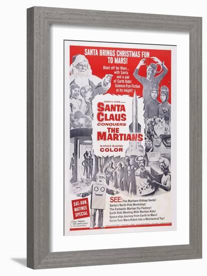 Santa Claus Conquers the Martians, 1964-null-Framed Premium Giclee Print