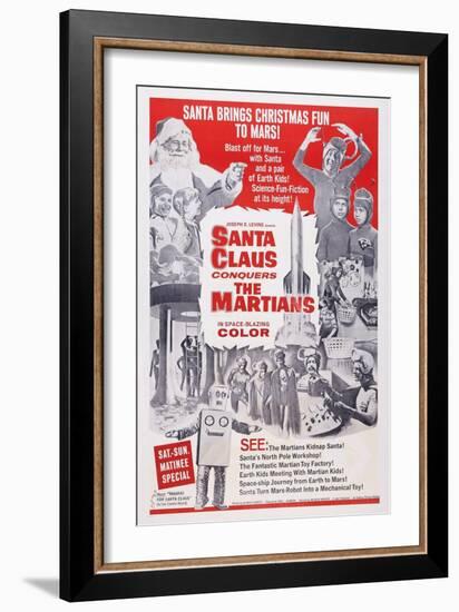 Santa Claus Conquers the Martians, 1964-null-Framed Premium Giclee Print