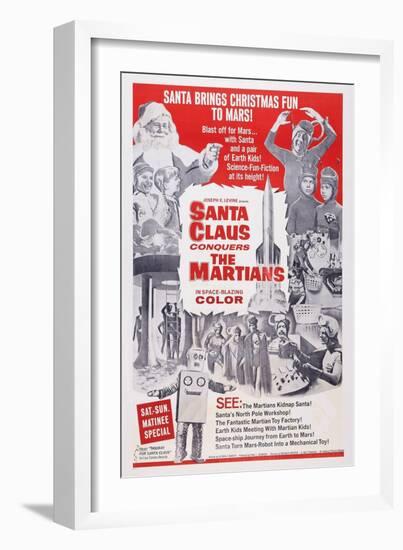 Santa Claus Conquers the Martians, 1964-null-Framed Premium Giclee Print