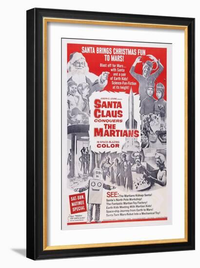 Santa Claus Conquers the Martians, 1964-null-Framed Premium Giclee Print