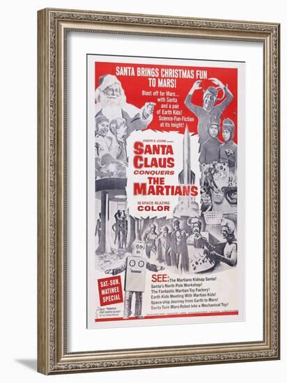 Santa Claus Conquers the Martians, 1964-null-Framed Art Print