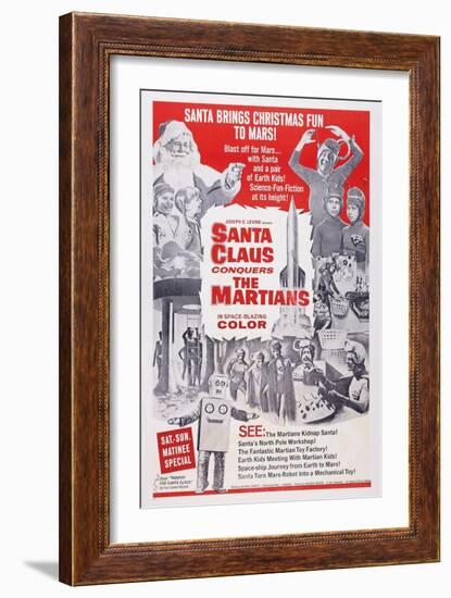 Santa Claus Conquers the Martians, 1964-null-Framed Art Print