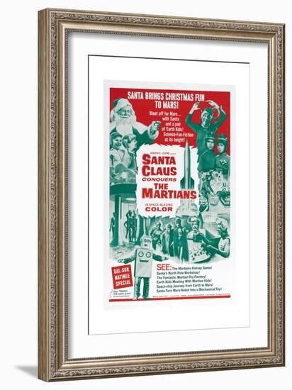 Santa Claus Conquers the Martians-null-Framed Premium Giclee Print