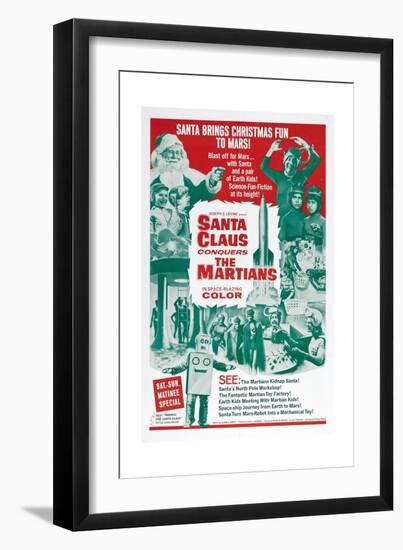 Santa Claus Conquers the Martians-null-Framed Premium Giclee Print