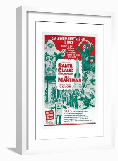 Santa Claus Conquers the Martians-null-Framed Premium Giclee Print