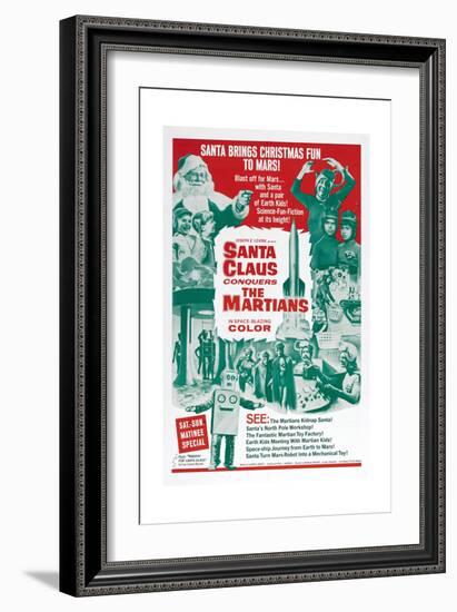 Santa Claus Conquers the Martians-null-Framed Premium Giclee Print