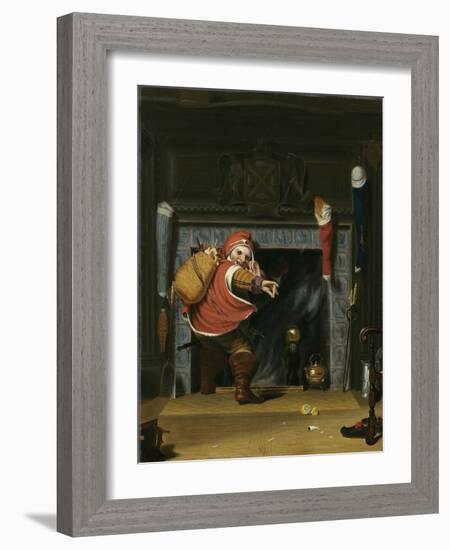 Santa Claus or St. Nicholas, 1837-Robert Walter Weir-Framed Giclee Print