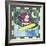 Santa Claus Snowboarding 4-Denny Driver-Framed Giclee Print