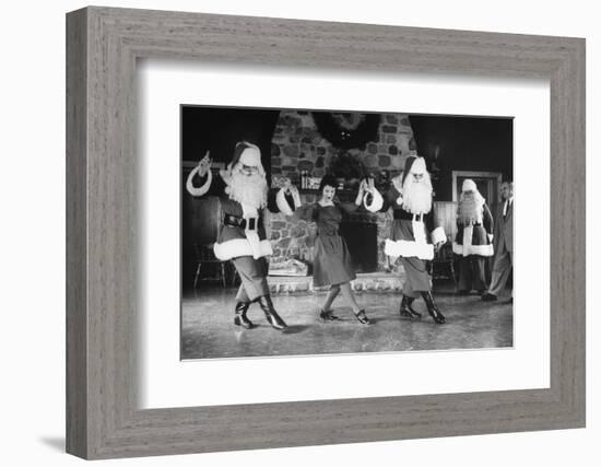 Santa Claus Training Class at Santa Claus School-Alfred Eisenstaedt-Framed Photographic Print