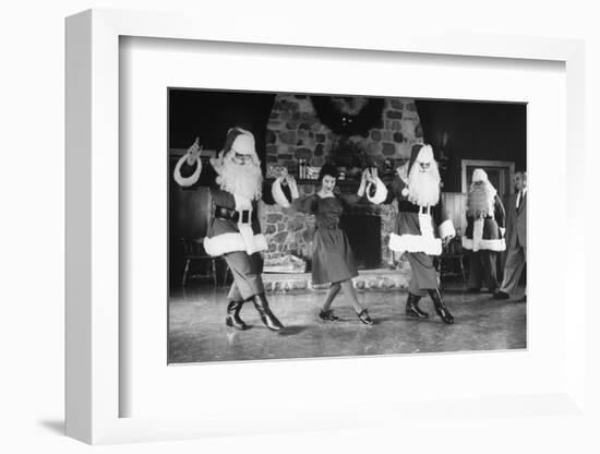 Santa Claus Training Class at Santa Claus School-Alfred Eisenstaedt-Framed Photographic Print