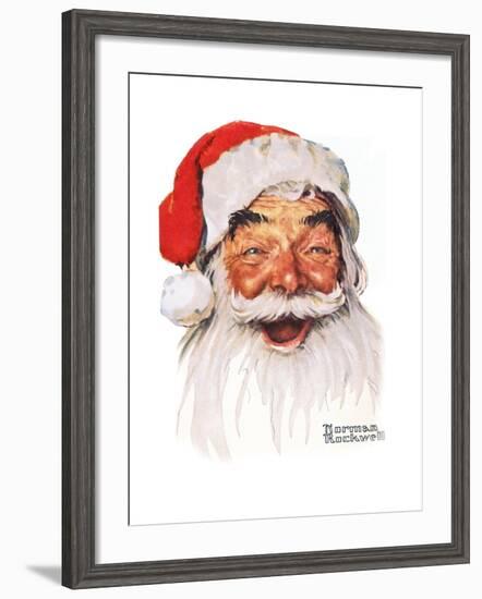 Santa Claus-Norman Rockwell-Framed Giclee Print