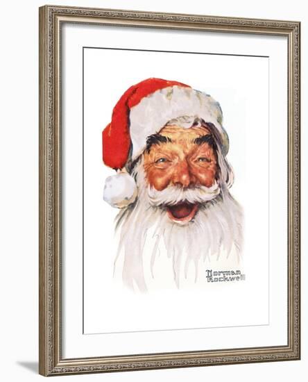 Santa Claus-Norman Rockwell-Framed Giclee Print