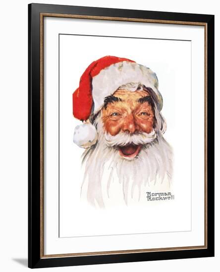 Santa Claus-Norman Rockwell-Framed Giclee Print