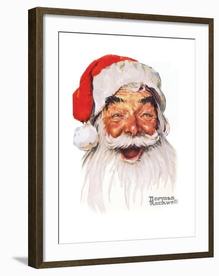 Santa Claus-Norman Rockwell-Framed Giclee Print