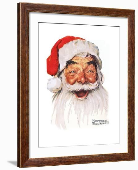 Santa Claus-Norman Rockwell-Framed Giclee Print