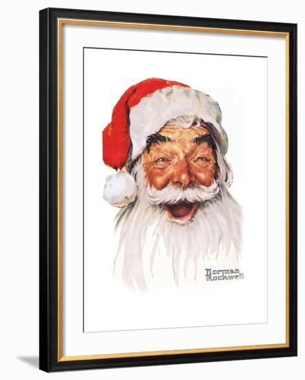 Santa Claus-Norman Rockwell-Framed Giclee Print