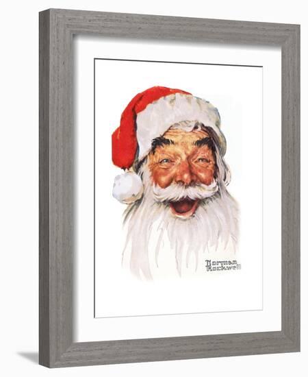 Santa Claus-Norman Rockwell-Framed Giclee Print