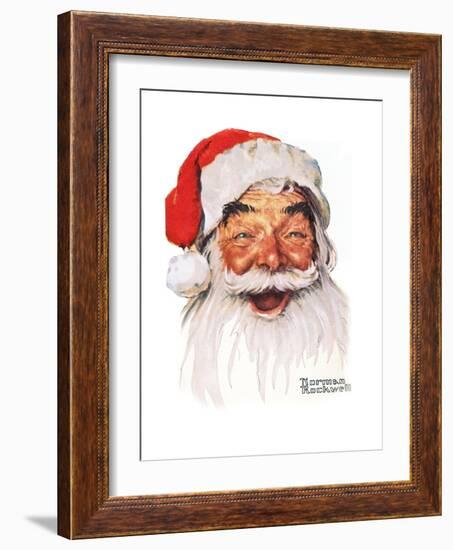 Santa Claus-Norman Rockwell-Framed Giclee Print