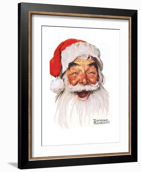 Santa Claus-Norman Rockwell-Framed Giclee Print