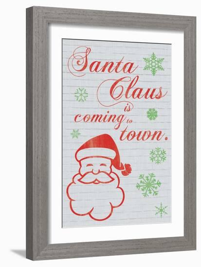 Santa Clause is Coming to Town-Lauren Gibbons-Framed Art Print