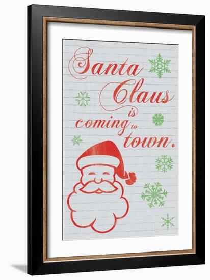 Santa Clause is Coming to Town-Lauren Gibbons-Framed Art Print