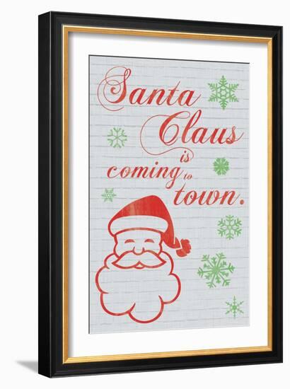 Santa Clause is Coming to Town-Lauren Gibbons-Framed Art Print