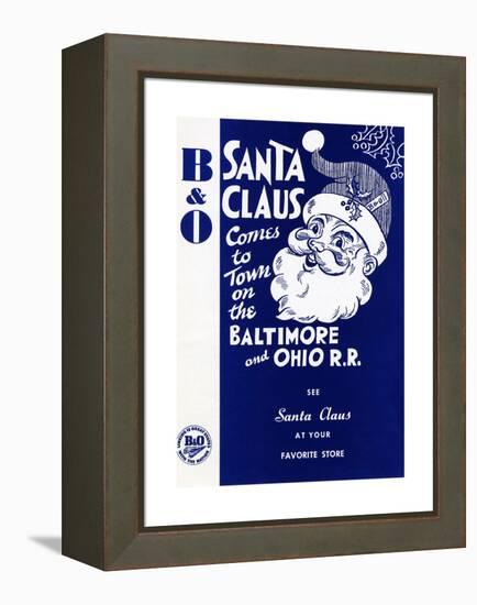 Santa Comes to Town-null-Framed Premier Image Canvas