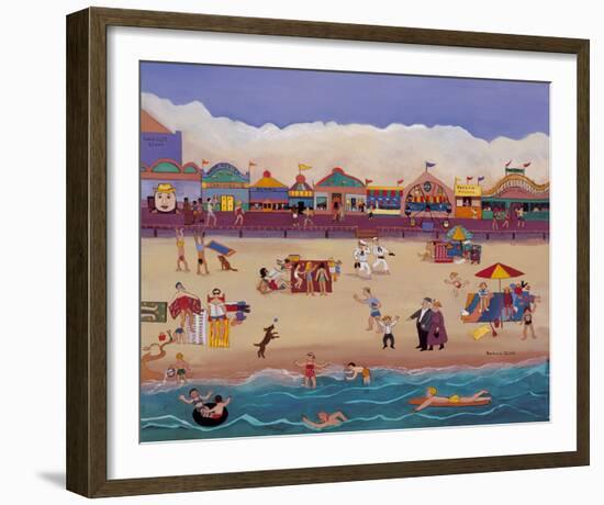 Santa Cruz Boardwalk-Barbara Olsen-Framed Giclee Print