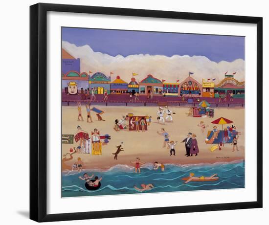 Santa Cruz Boardwalk-Barbara Olsen-Framed Giclee Print