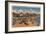 Santa Cruz, CA - Sunbathers & Swimmers on Boardwalk & Beach-Lantern Press-Framed Art Print