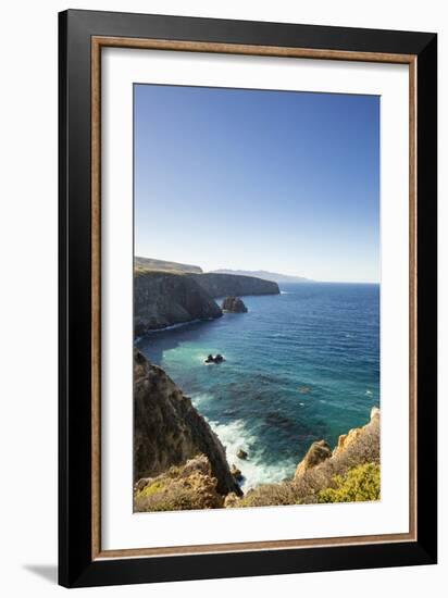 Santa Cruz Island, Channel Islands NP, CA: Hiking Along Cavern Point Trail, Coastal Views-Ian Shive-Framed Photographic Print