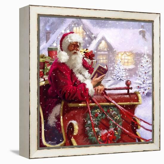 Santa Delivering-The Macneil Studio-Framed Premier Image Canvas