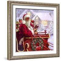 Santa Delivering-The Macneil Studio-Framed Giclee Print