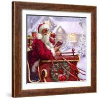 Santa Delivering-The Macneil Studio-Framed Giclee Print