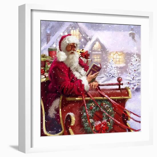 Santa Delivering-The Macneil Studio-Framed Giclee Print