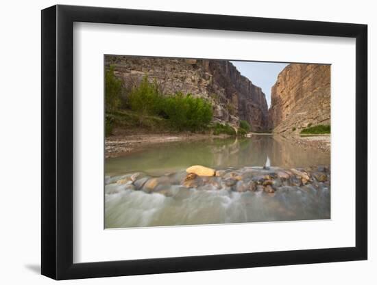 Santa Elena Canyon and Rio Grande at sunrise.-Larry Ditto-Framed Photographic Print