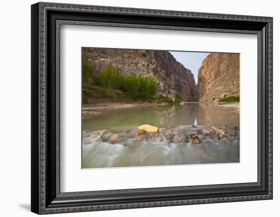 Santa Elena Canyon and Rio Grande at sunrise.-Larry Ditto-Framed Photographic Print