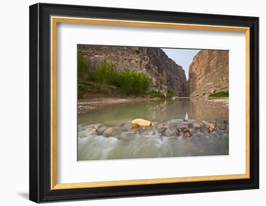 Santa Elena Canyon and Rio Grande at sunrise.-Larry Ditto-Framed Photographic Print