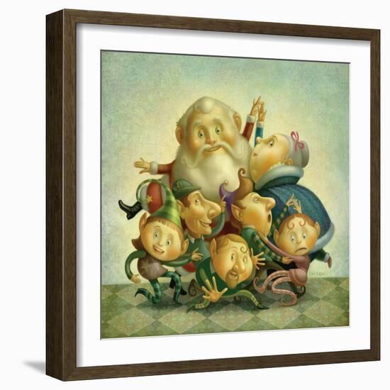 Santa Elf Dance-Dan Craig-Framed Giclee Print