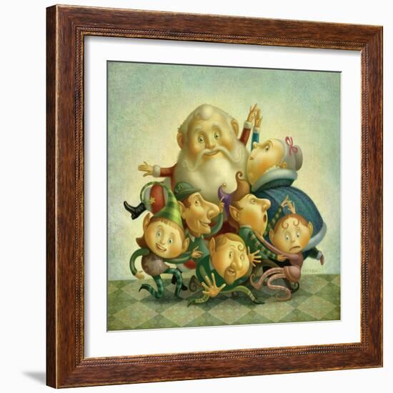 Santa Elf Dance-Dan Craig-Framed Giclee Print