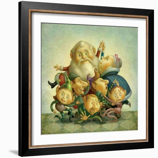 Santa Elf Dance-Dan Craig-Framed Giclee Print