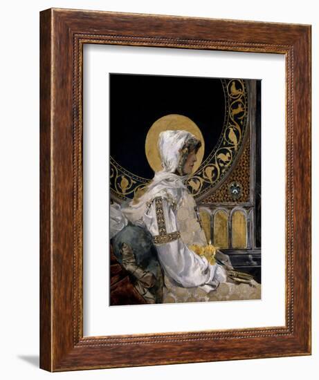 Santa En Oración, 1888-Joaquín Sorolla y Bastida-Framed Premium Giclee Print